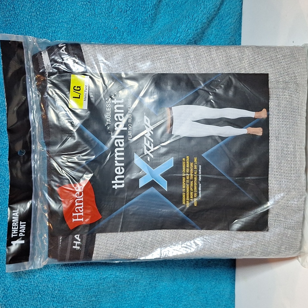 Hanes Thermal Long Underwear Men's Size Large 38-40 Cotton Poly Blend